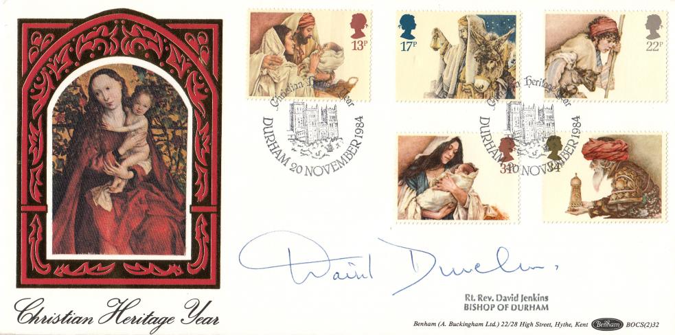 1984 (11) Christmas - Benham BOCS (2) 32 Official - Signed by The Rt Rev. David Jenkins