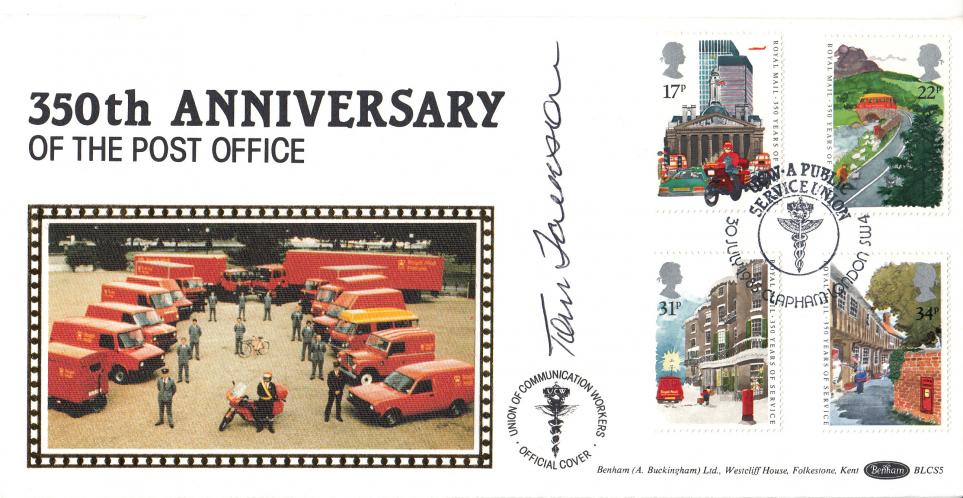 1985 (07) Royal Mail - Benham BLCS 5 Official - Signed by the late Tom Jackson
