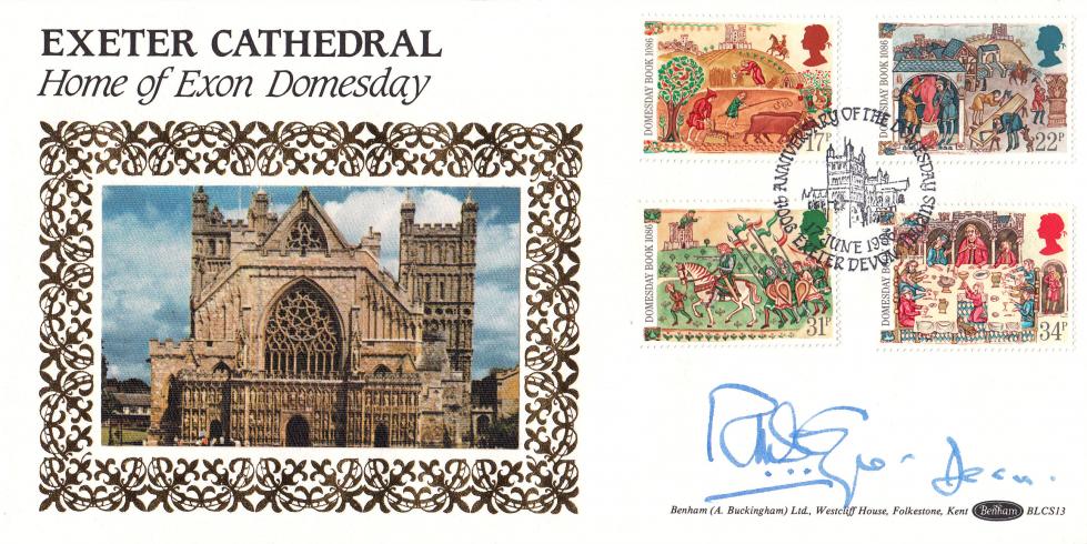 1986 (06) Medieval - Benham BLCS 13 Official - Signed by The Dean of Exeter Cathedral