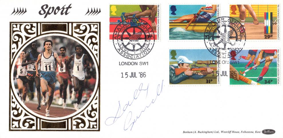 1986 (07) Sports - Benham Silk 'Special' - Signed by Sally Gunnell