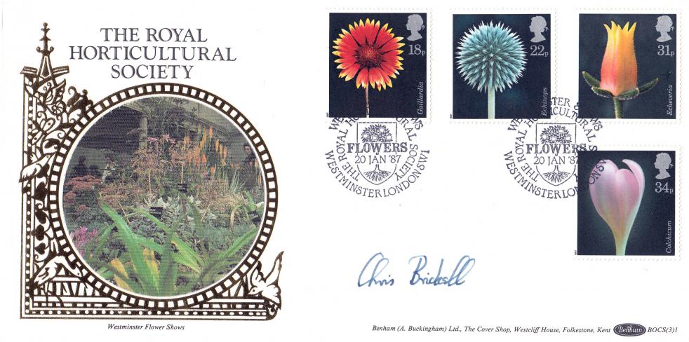 1987 (01) Flowers - Benham BOCS (3) 1 Official - Signed by Chris Bricknall