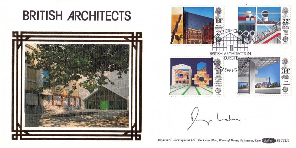 1987 (05) British Architects in Europe - Benham BLCS 22 Official - Signed by the late Denys Lasdun