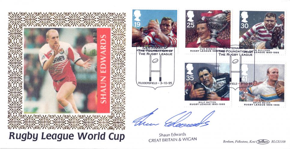 1995 (10) Rugby League - Benham BLCS 110 (Huddersfield) Official - Signed by Shaun Edwards