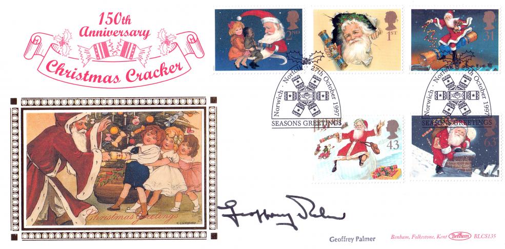 1997 (10) Christmas - Benham BLCS 135 Official - Signed by Geoffrey Palmer