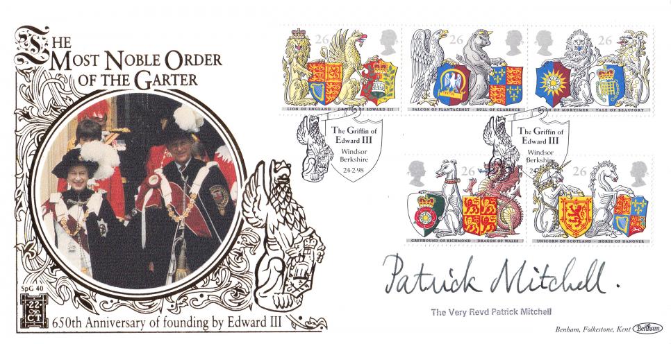 1998 (02) Queen's Beasts - Benham SPG 40 Official - Signed by Rev'd Patrick Mitchell
