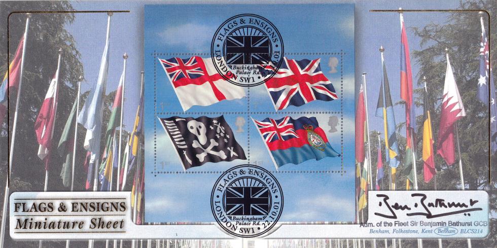 2001 (10) Flags & Ensigns - Benham BLCS 214 Official - Signed by Sir Benjamin Bathurst