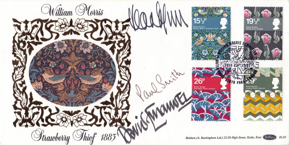 1982 (07) Textiles - Benham BLS 5 Official - Triple Signed by David Emanuel, Paul Smith + 1 Other