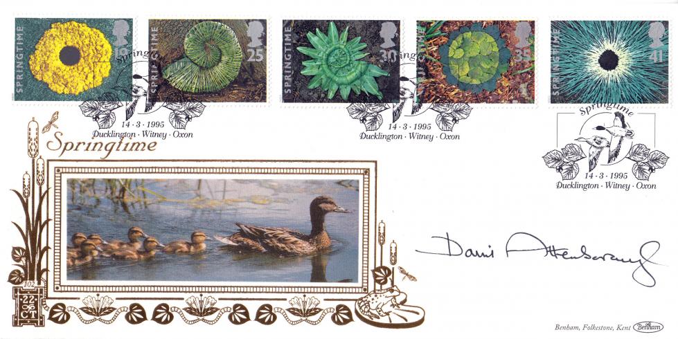 1995 (03) Springtime - Benham Gold (500) Official - Signed by David Attenborough