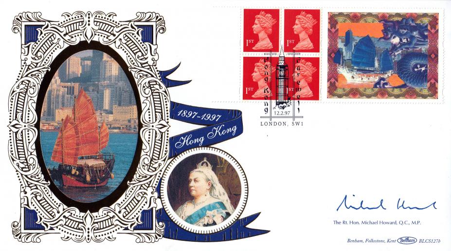 1997 (02) Hong Kong Label - Benham BLCS 127 Official - Signed by Michael Howard