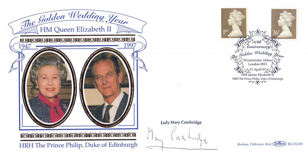1997 (04) Golden Definitives - Benham BLCS 128 Official - Signed by Lady Mary Cambridge