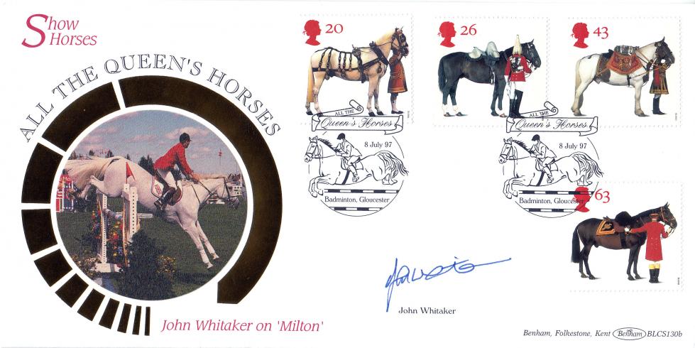1997 (07) Queen's Horses - Benham BLCS 130 Official - Signed by John Whitaker