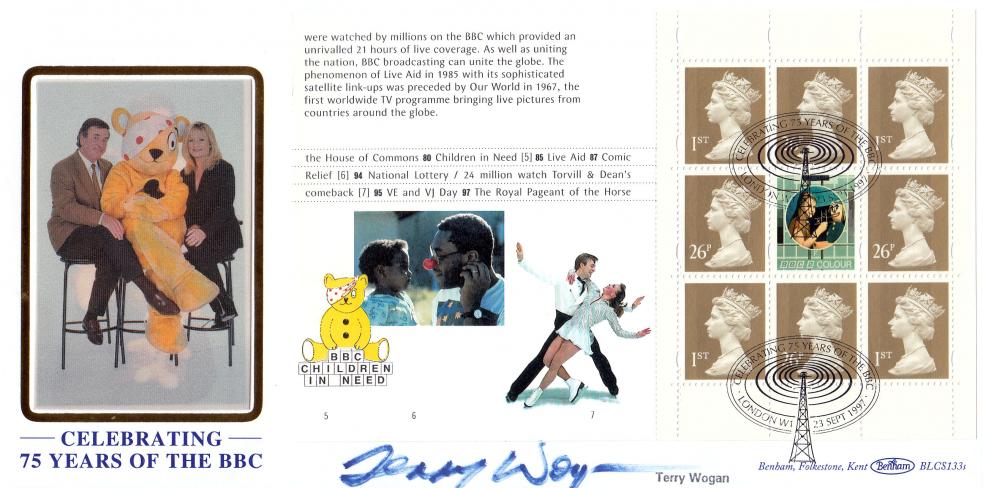 1997 (09) BBC Prestige Book - Benham BLCS 133 (Children In Need Pane) Official - Signed by the late Terry Wogan