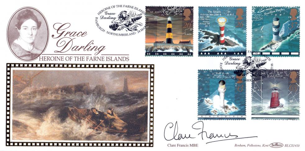 1998 (03) Lighthouses - Benham BLCS 141 Official - Signed by Clare Francis