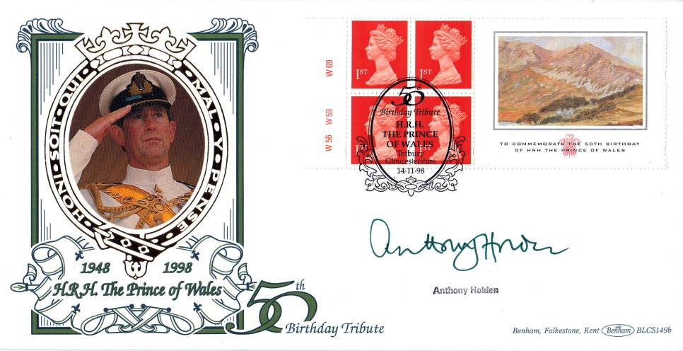 1998 (11) Prince of Wales Label - Benham BLCS 149 Official - Signed by Anthony Holden