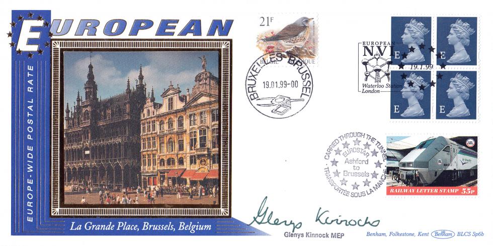 1999 (01) European 'E' Value - Benham BLCS Sp6B Official - Signed by Glenys Kinnock MEP