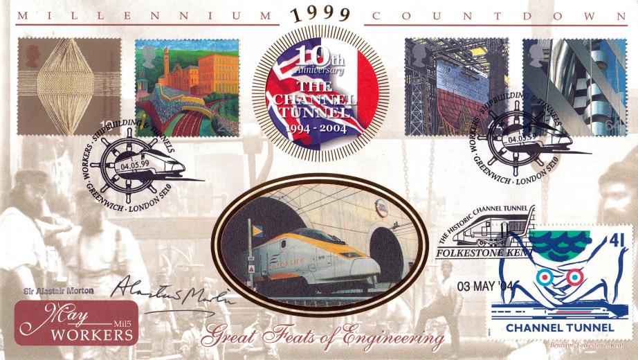 1999 (05) Workers - Benham Millennium Countdown Official (Trebled) - Signed by Sir Alastair Morton