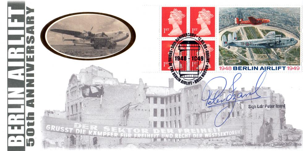 1999 (05) Berlin Airlift Label - Benham BLCS 156 Official - Signed by Squadron Leader Peter Izard