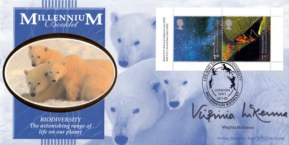 2000 (05) Millennium Retail Book - Benham BLCS 184 Official - Signed by Virginia McKenna
