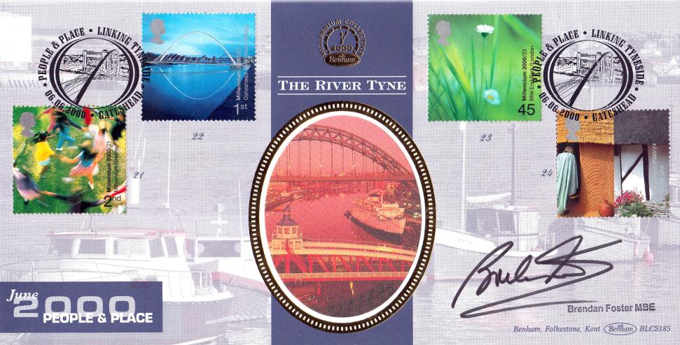 2000 (06) People & Place - Benham BLCS 185 Official - Signed by Brendan Foster