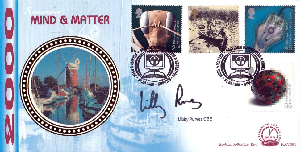 2000 (09) Mind & Matter - Benham BLCS 190 Official - Signed by Libby Purves