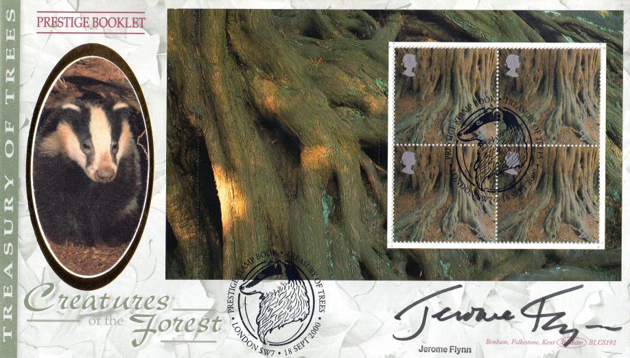 2000 (09) Treasury Of Trees PSB (Trunks Pane) - Benham BLCS 192 Official - Signed by Jerome Flynn