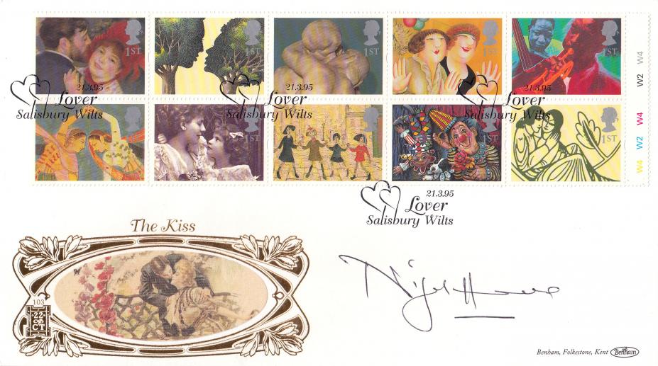 1995 (03) Greetings - Benham Gold (500) ALTERNATIVE Official - Signed by Nigel Havers