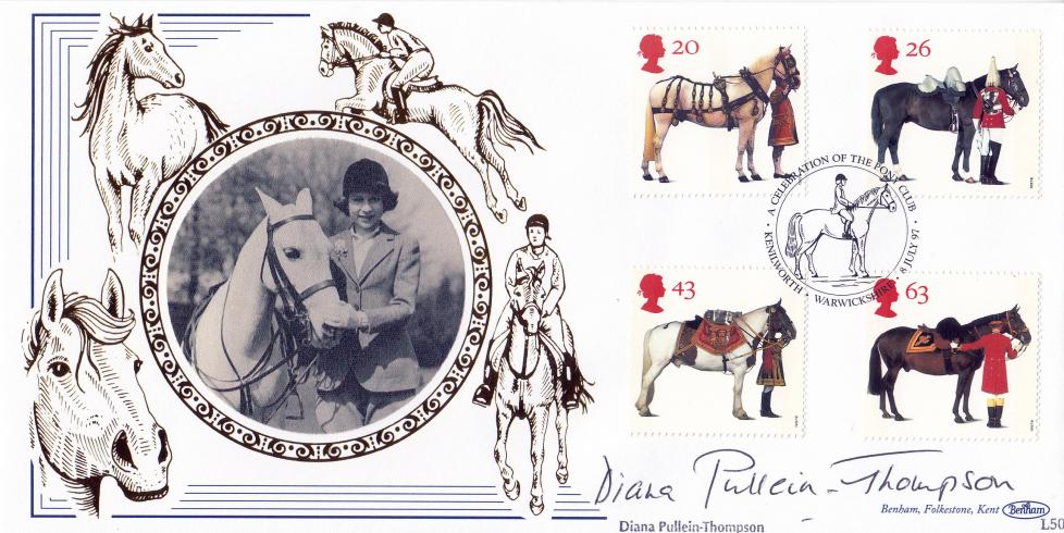 1997 (07) Queen's Horses - Benham L50 Official - Signed by the late Diana Pullein-Thompson