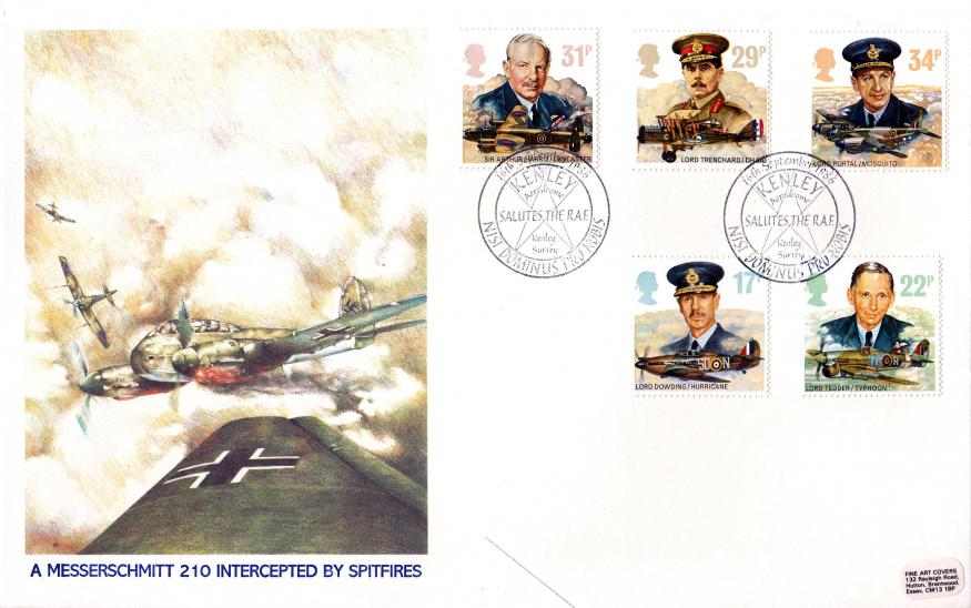 1986 (09) Royal Air Force - Fine Arts Official (WITH Blue Text)
