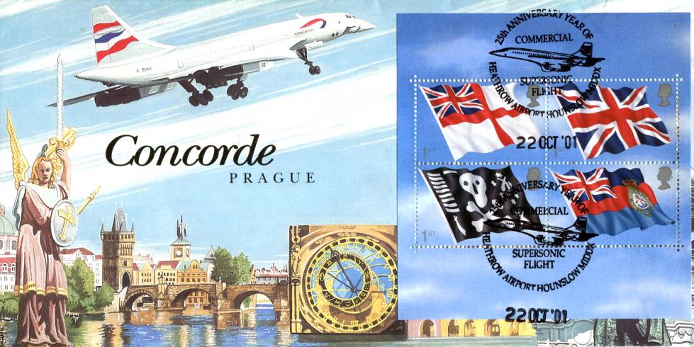 2001 (10) Flags & Ensigns - Cambridge 'Concorde - Prague' Official