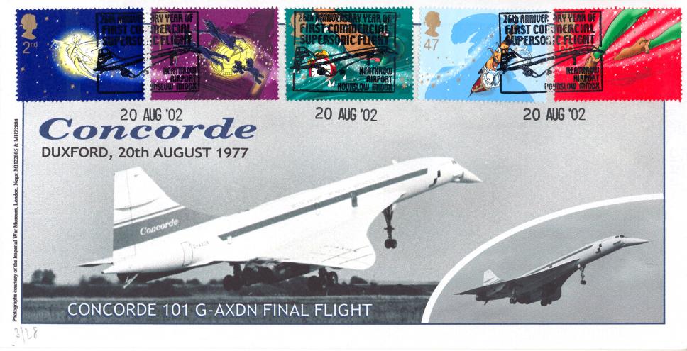 2002 (08) Peter Pan - Cambridge 'Concorde 101 G-AXDN Final Flight' (Heathrow, Plane) Official