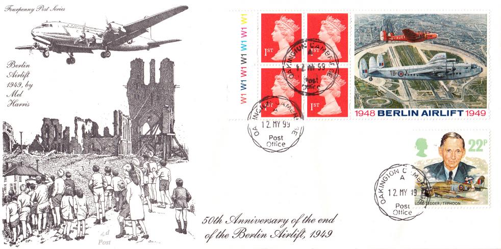 1999 (05) Berlin Airlift Label - 4d Post - Oakington CDS (Cylinder No label)