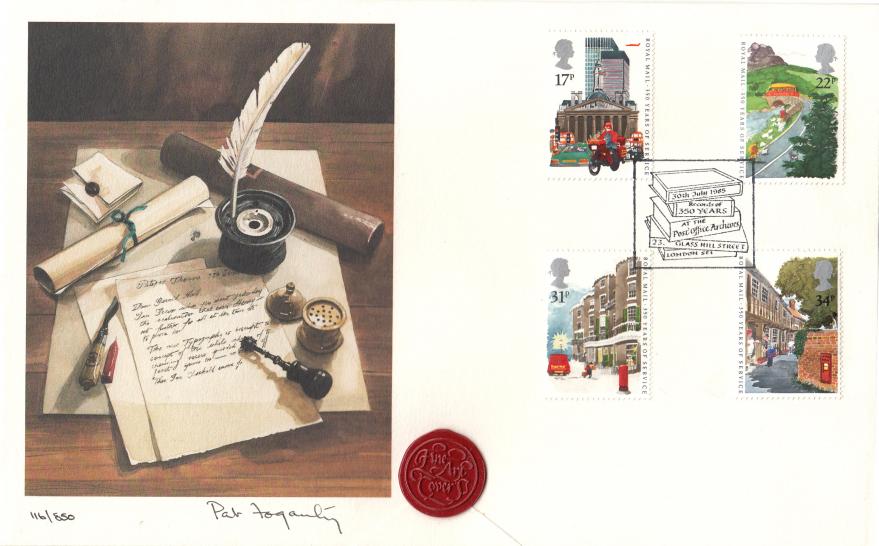 1985 (07) Royal Mail - Fine Arts '350 Years at the Post Office Archives' Official