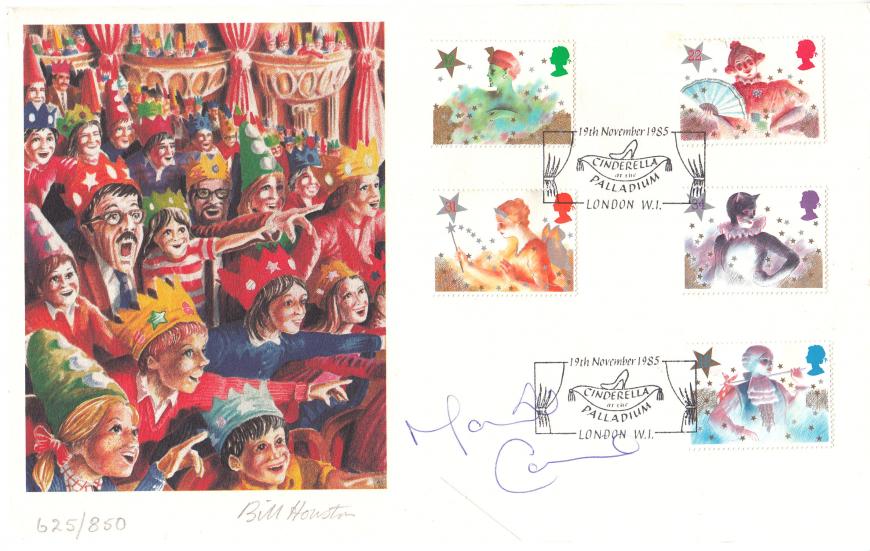1985 (11) Christmas - Fine Arts Official - Signed by the late Marti Caine