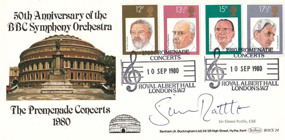 1980 (09) Composers - Benham BOCS 24 Official - Signed by Sir Simon Rattle