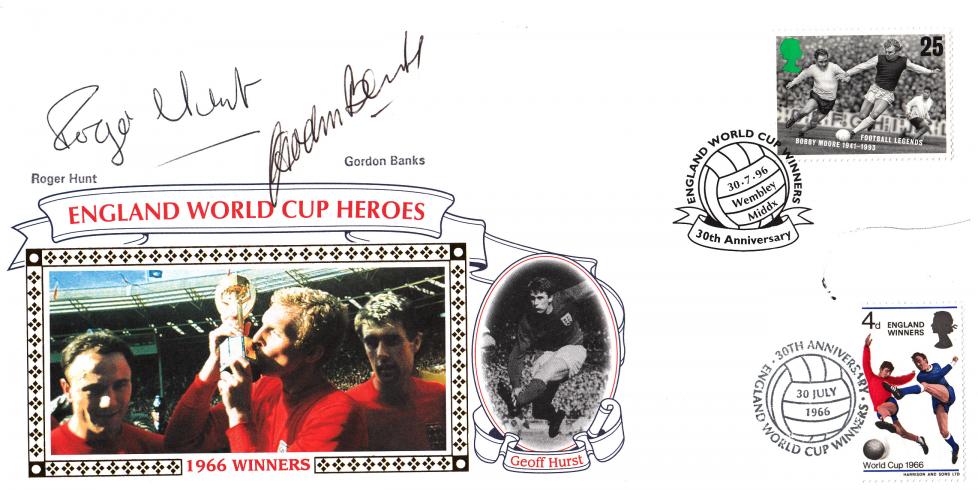 1996 (07) England World Cup Win 30th Anniversary - Benham 'Special' - Signed by Gordon Banks & Roger Hunt