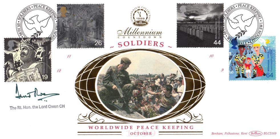 1999 (10) Soldiers - Benham BLCS 169 Official - Signed by the late Lord Owen