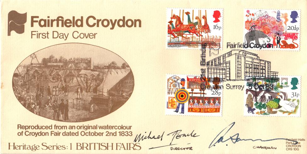 1983 (10) Fairs - Fairfield Croydon Official - Doubled Signed by the Director & Chairman