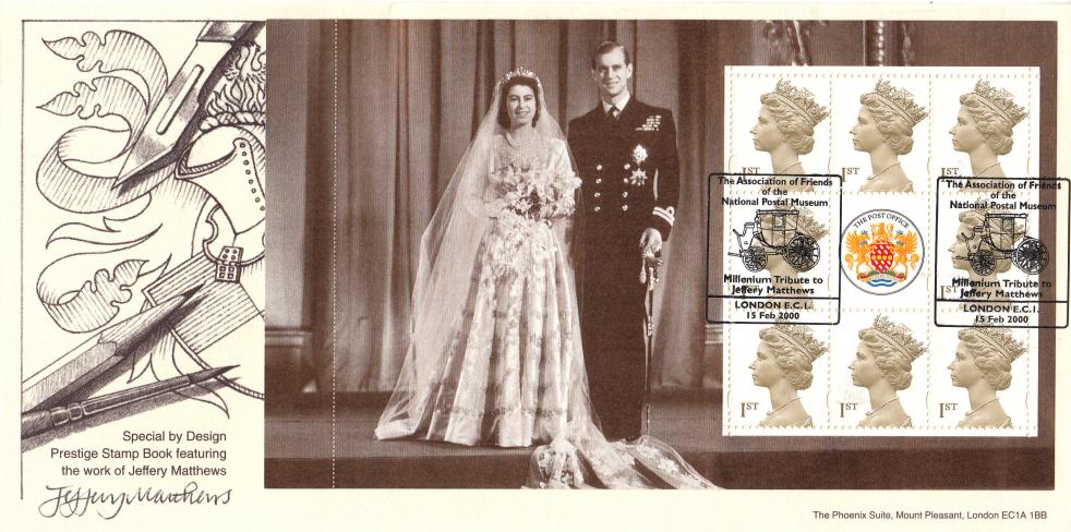 2000 (02) Special By Design Prestige Stamp Book - De La Rue/NPM Officials - Signed by the Stamp Designer Jeffrey Matthews