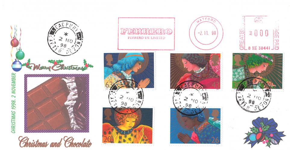 1998 (11) Christmas - Sheridan 'Special' - Cadbury CDS - Ferrero UK Ltd Meter Mark (SMALLER IMAGE VERSION)