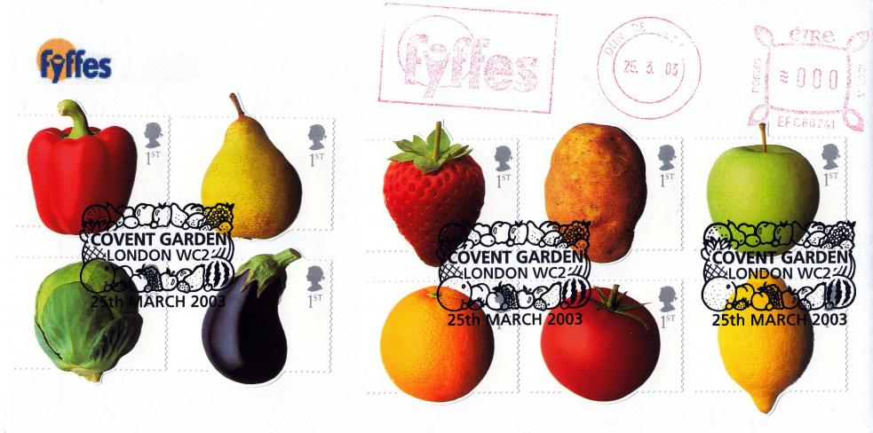2003 (03) Fun Fruit & Veg - Fyffes Cover - Covent Garden H/S + Fyffes Meter Mark