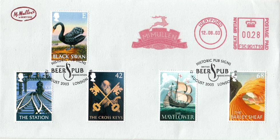 2003 (08) Pub Signs - McMullen's Brewery Cover - Beer & Pub Association H/S + McMullen Brewery Meter Mark
