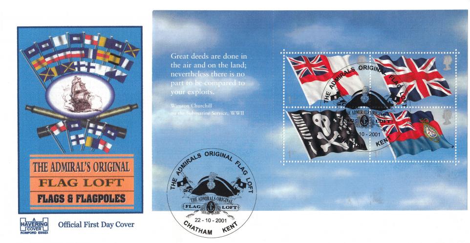 2001 (10) Flags & Ensigns (Prestige Book) - Havering 'The Admirals Original Flag Loft' Officials Set of Four