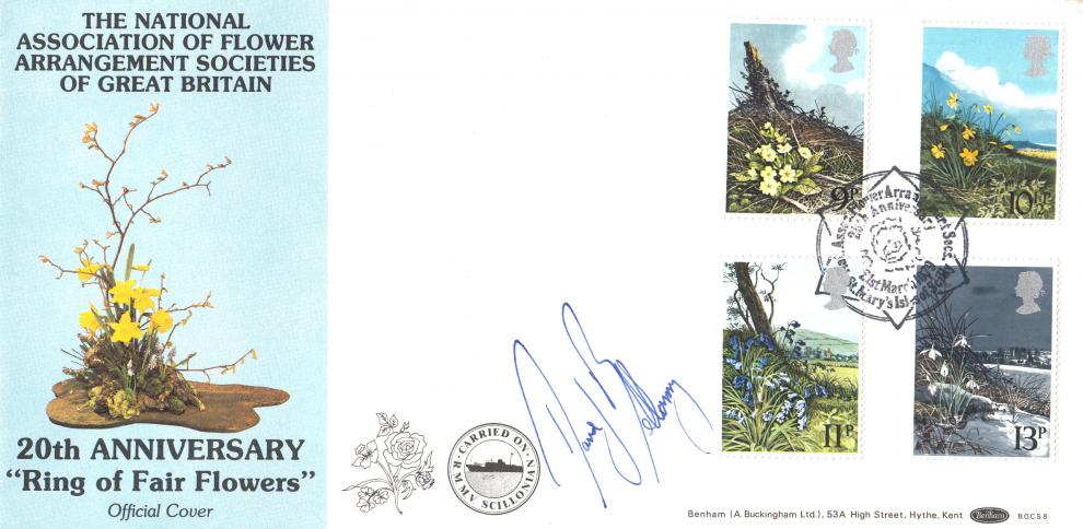 1979 (03) Flowers - Benham BOCS 8 'St Mary's' Official - Signed by David Bellamy