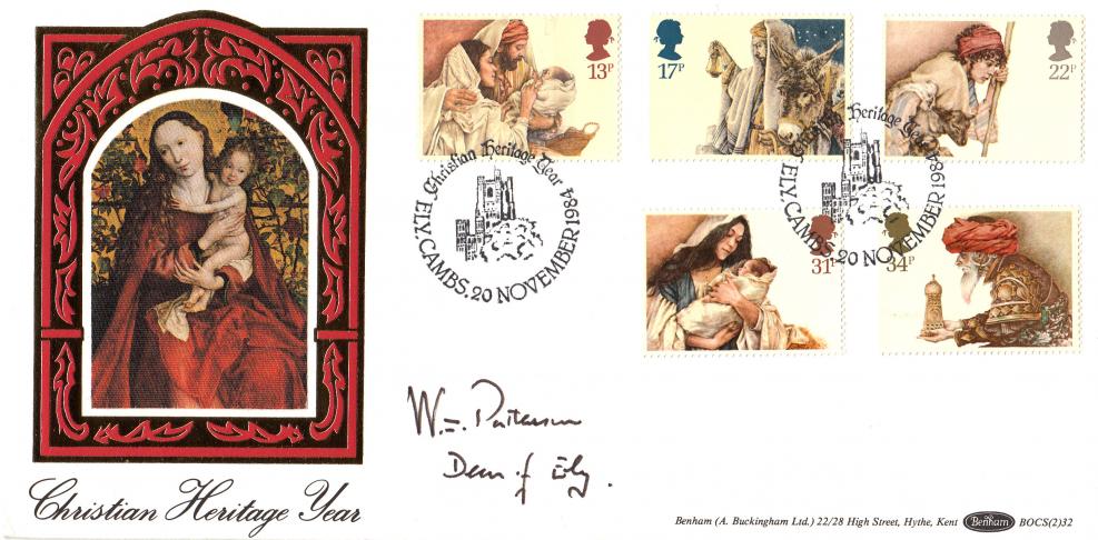 1984 (11) Christmas - Benham BOCS (2) 32 Official - Signed by W. Patterson