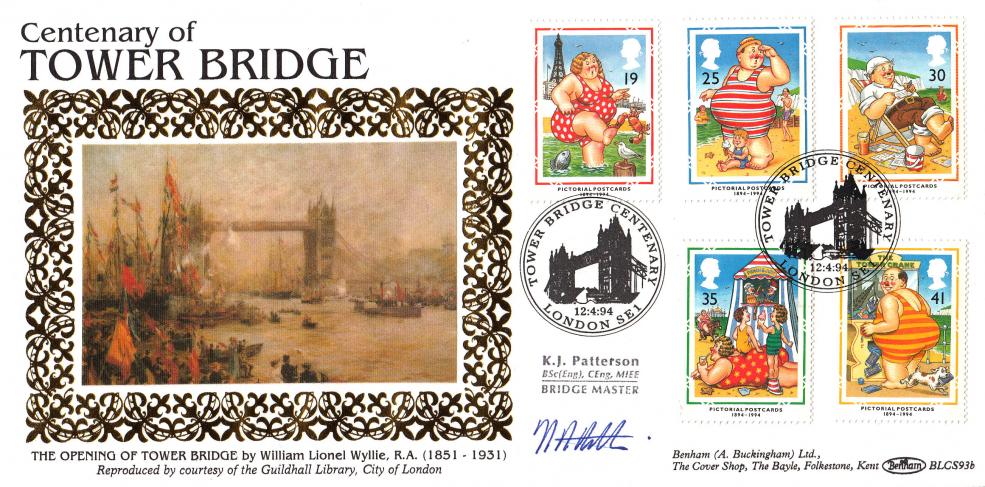 1994 (04) Postcards - Benham BLCS 93 Official - Signed by K.J. Patterson