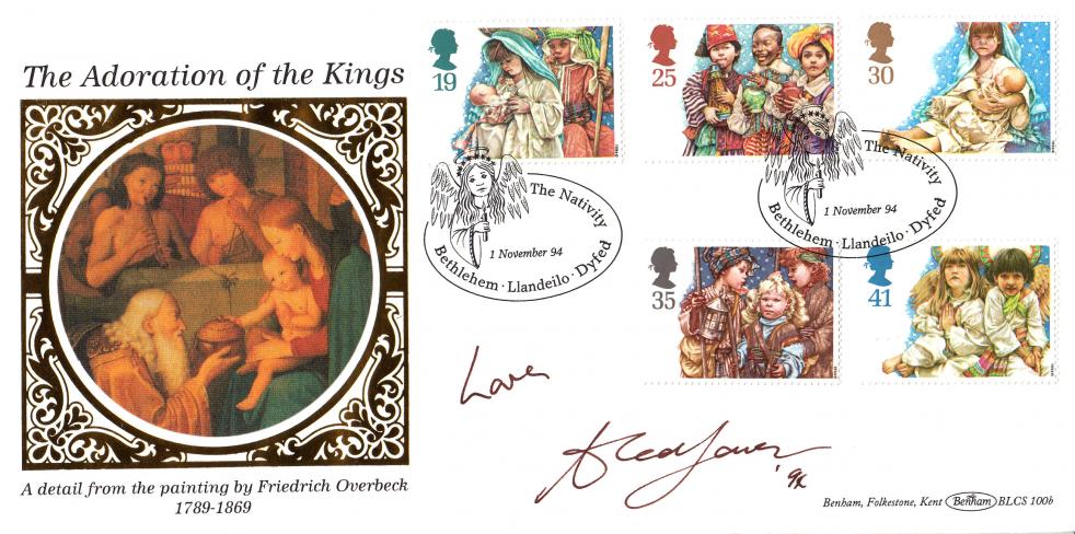 1994 (11) Christmas - Benham BLCS 100 Official - Signed by Aled Jones
