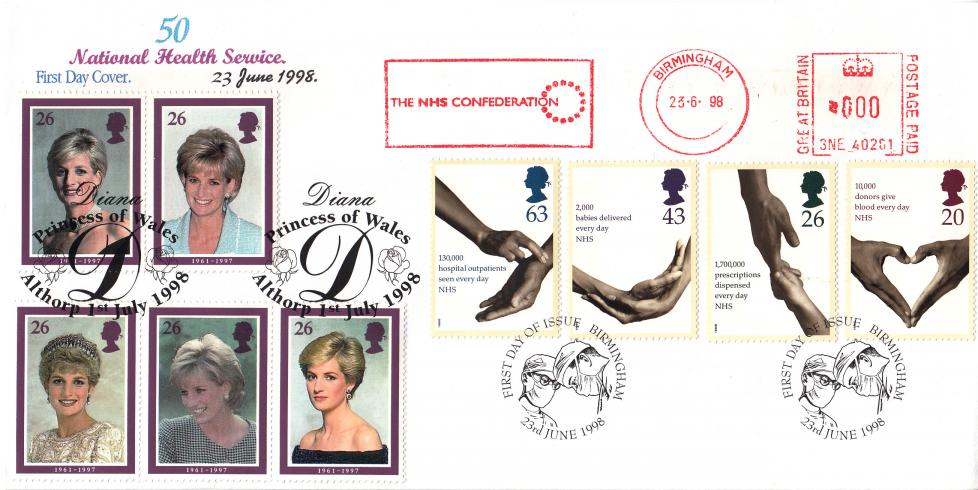 1998 (06) National Health Service - Sheridan 'Special' - Birmingham H/S + The NHS Confederation Meter Mark - Then DOUBLED on the Opening Day of the Princess Diana Exhibition at Althorp House