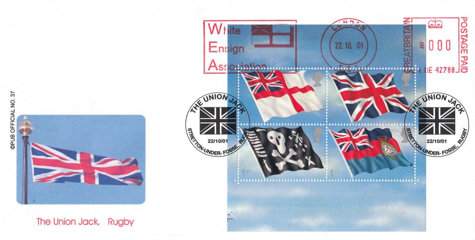 2001 (10) Flags & Ensigns - Brazier 'The Union Jack' Pub Official + White Ensign Association Meter Mark
