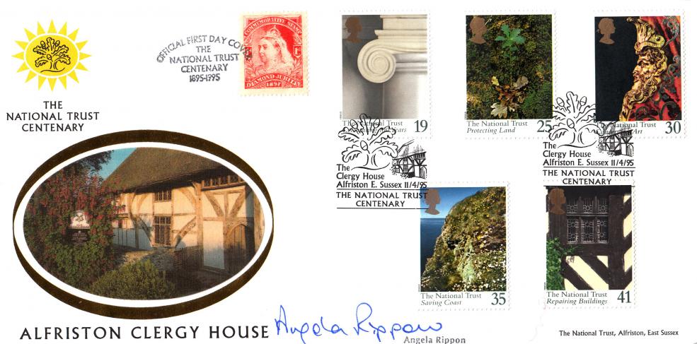 1995 (04) National Trust - Benham Clergy House Official - Signed by Angela Rippon