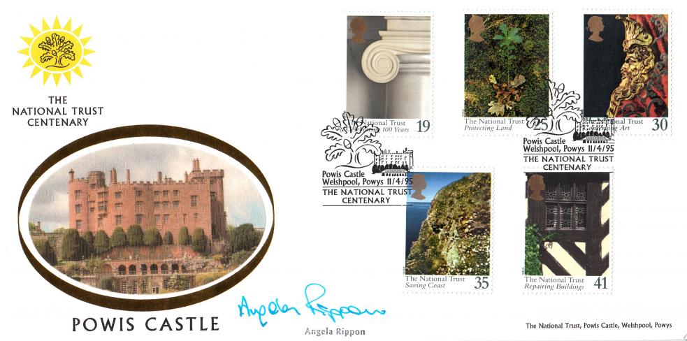 1995 (04) National Trust - Benham Powis Castle Official - Signed by Angela Rippon